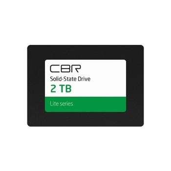Накопитель SSD CBR SSD-002TB-2.5-LT22, Внутренний SSD-накопитель, серия "Lite", 2TB, 2048 GB, 2.5", SATA III 6 Gbit/s, SM2259XT, 3D TLC NAND, R/W speed up to 550/520 MB/s, TBW  1000