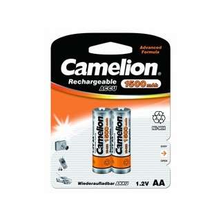 Аккумулятор, батарейка CAMELION AA-1500mAh Ni-Mh BL-2