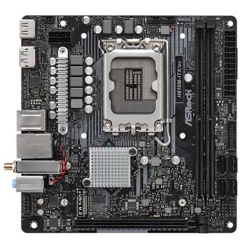 Материнская плата ASRock H610M-ITX/AC { Soc-1700 Intel H610 2xDDR4 mini-ITX AC`97 8ch GbLAN+VGA+HDMI+DP}