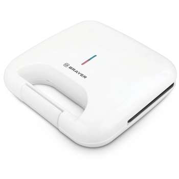 Тостер BRAYER BR2203WH Сэндвичница, 750 Вт, белая