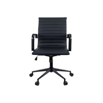 Кресло Everprof Leo Black T Экокожа Черный