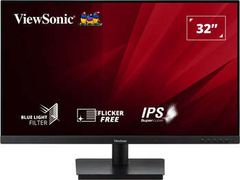 Монитор Viewsonic 31.5" VA3209-2K-MHD черный IPS LED 4ms 16:9 HDMI M/M матовая 250cd 178гр/178гр 2560x1440 75Hz DP 2K 7.3кг