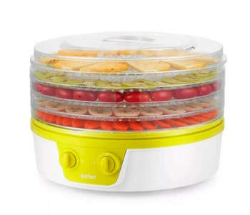 Сушилка для овощей и фруктов KITFORT Сушка для фруктов и овощей КТ-1935-2 5под. 245Вт белый