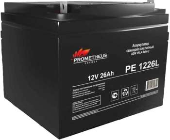 Аккумулятор для ИБП PROMETHEUS ENERGY Батарея для ИБП PE 1226L 12В 26Ач