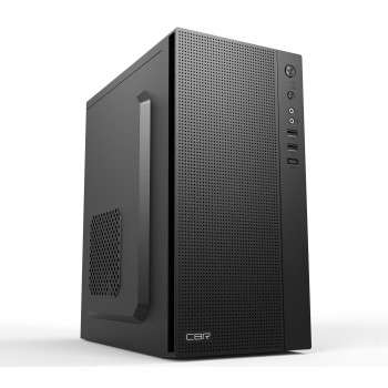 Корпус CBR mATX Minitower MX08, без БП, 2*USB 2.0, HD Audio+Mic, Black [PCC-MATX-MX08-WPSU]