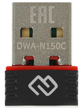Сетевая карта Digma Сетевой адаптер Wi-Fi DWA-N150C N150 USB 2.0  1ант.