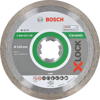 Круг, диск, фреза BOSCH Диск алмазный по керам. Standard