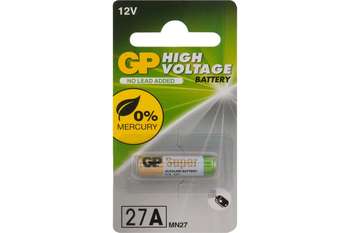 Аккумулятор, батарейка GP Высоковольтная батарейка 12В 27AF 1 шт. в блистере