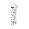 Сетевой фильтр CBR CSF 2505-3.0 White PC, 5 евророзеток, длина кабеля 3 метра, цвет белый