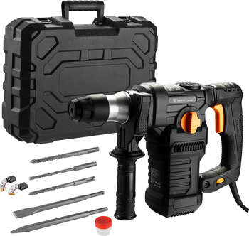 Перфоратор DEKO сетевой DKH2000 в кейсе с набором из 5 буров SDS+, 2000 Вт [063-4271]