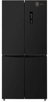 Холодильник Weissgauff WCD 450 BG NoFrost Inverter 2-хкамерн. черный 430800