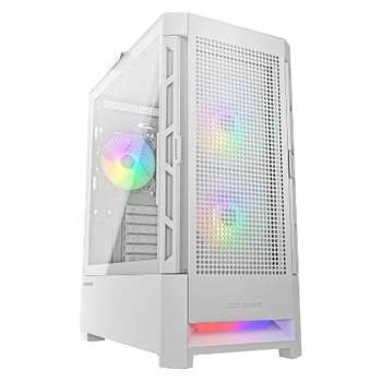 Корпус COUGAR Airface RGB White, 2х140мм + 1x120mm ARGB Fan, ARGB Fan Hub, без БП, белый, ATX