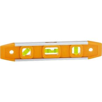 Измерительная техника SPARTA Уровень усиленный, 230 мм, 3 глазка, магнитный, пластмассовый "Торпедо"  [346115]