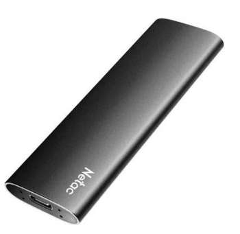 Внешний накопитель Netac SSD внешний жесткий диск 128GB USB-C BLACK NT01ZSLIM-128G-32BK NETAC