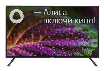 Телевизор Digma LED 40" DM-LED40SBB31 Яндекс.ТВ черный/черный FULL HD 60Hz DVB-T DVB-T2 DVB-C DVB-S DVB-S2 USB WiFi Smart TV
