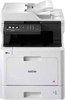 Лазерный МФУ Brother МФУ лазерный DCP-L8410CDW  A4 Duplex Net WiFi серый