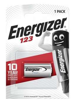 Аккумулятор, батарейка Energizer E300777602, CR123A