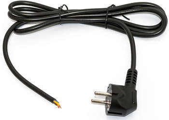 Кабель силовой HYPERLINE Шнур питания PWC-SHM-OE-1.8-BK Schuko проводник.:3x0.75мм2 1.8м 250В 10А  черный