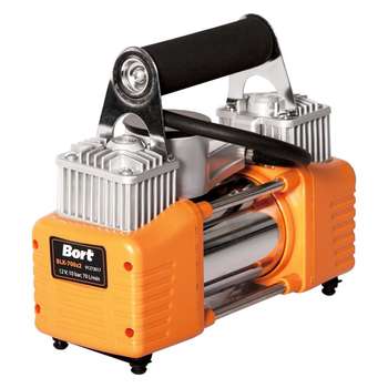 Автокомпрессор Автомобильный BLK-700X2, 91274014, 200Вт., 17А, сумка, BORT