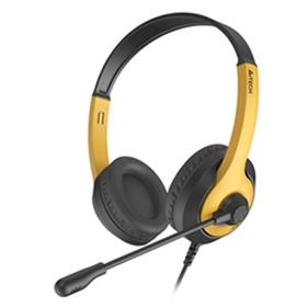 Наушники A4TECH Fstyler FH100U желтый/черный 2м накладные USB