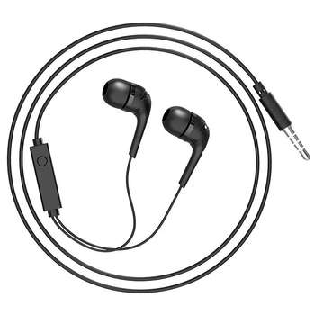 Наушники HOCO M40/ + микрофон/ Многофункциональная кнопка/ 1.2м/ 3.5 mm jack/ Black