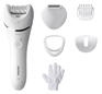 Эпилятор Philips BRE715/00 скор.:2 насад.:4 от аккум. белый/серебристый