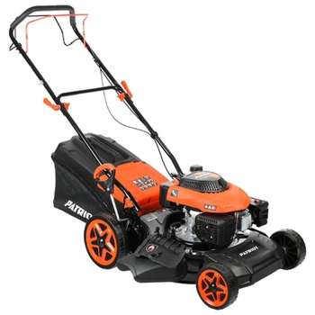 Газонокосилка Patriot PT 46S The One бензиновая [512109046] { самоходная, 46см, 130сс, 4 л.с., боковой выброс, мульчирование, штуцер }