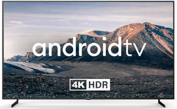 Телевизор HYUNDAI LED 85" H-LED85BU7007 Android TV Metal черный/черный 4K Ultra HD 60Hz DVB-T DVB-T2 DVB-C DVB-S DVB-S2 USB WiFi Smart TV
