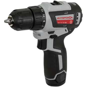 Дрель INTERSKOL Аккумуляторная бесщеточная дрель-шуруповерт ДА-10/12В 38 ИНТЕРСКОЛ 757.2.2.45