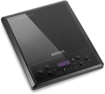 Настольная плита KITFORT Плита Индукционная КТ-158 черный стеклокерамика