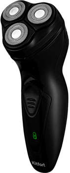 Бритва KITFORT роторная КТ-3116 реж.эл.:3 питан.:аккум. черный
