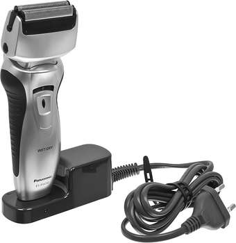 Бритва Panasonic сетчатая ES-RW30CM реж.эл.:2 питан.:аккум. серебристый/черный