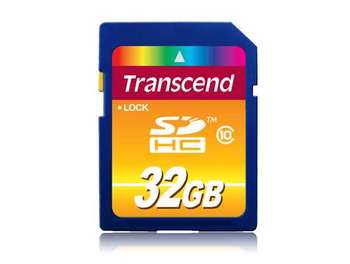 Карта памяти SDHC Transcend, 32 Гб, UHS-I Class 10 U1