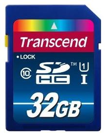 Карта памяти Transcend SDHC Premium, 32 Гб, UHS-I Class 10 U1