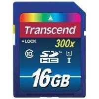 Карта памяти Transcend SDHC Premium, 16 Гб, UHS-I Class 10 U1