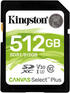 Карта памяти Kingston SDXC Canvas Select Plus, 512 Гб, UHS-I Class U3 V30