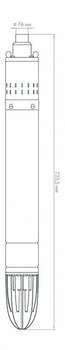 Садовый насос ДЖИЛЕКС Насос скважинный Винтовик 35/110 1200Вт 2100л/час винтовой