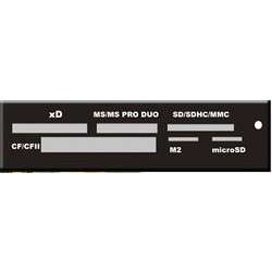 Картридер GINZZU USB 2.0 Card reader SD/SDHC/MMC/MS/microSD/xD/CF, 3.5"  [GR-116B]