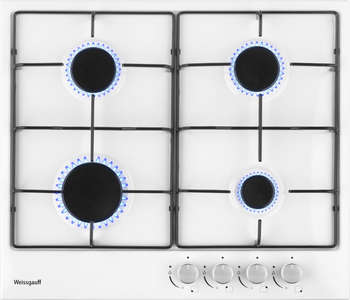 Варочная поверхность Weissgauff Газовая HG 640 WEH белый