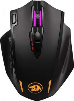 Мышь DEFENDER Мышка беспроводная IMPACT ELITE GAMING BLACK/RGB 77855 REDRAGON