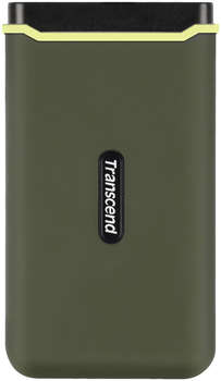 Внешний накопитель Transcend Накопитель SSD USB-C 500Gb TS500GESD380C темно-зеленый