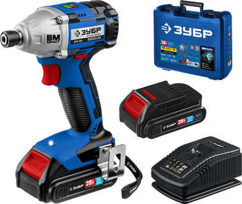 Шуруповерт ЗУБР Винтоверт GVB-250-22 аккум. патрон:держатель бит 1/4"