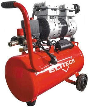 Компрессор пневматический ELITECH Компрессор поршневой КПБ 180/24М безмасляный 180л/мин 24л 1000Вт красный