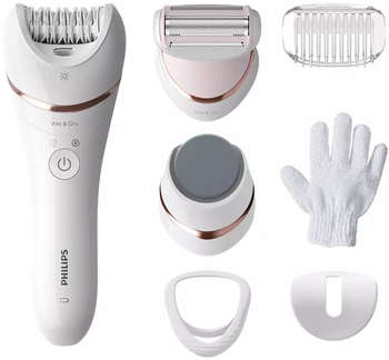 Эпилятор Philips BRE730/10 скор.:2 насад.:5 белый