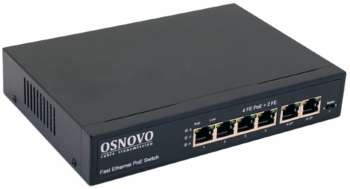 Коммутатор OSNOVO SW-20600 4PoE 80W