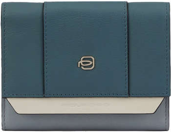 Кошелек PIQUADRO женский Circle PD5216W92R/AVGR голубой/серый натур.кожа