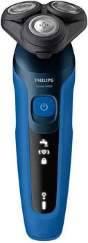 Бритва Philips роторная S5466/17 реж.эл.:3 питан.:аккум. синий/черный