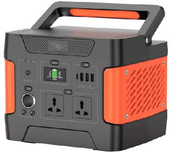 Аксессуар для планшета Itel Мобильный аккумулятор Solar Generator 600 150000mAh 120W 5A 3xUSB-A/USB-C черный/оранжевый