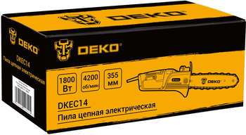 Пила цепная DEKO Цепная пила DKEC14 от сети 1800Вт дл.шины:14"