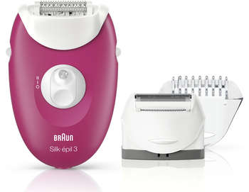 Эпилятор BRAUN SE3273 скор.:2 насад.:3 от электр.сети розовый/белый